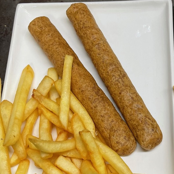 Sausages with fries